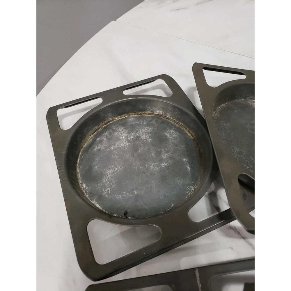Lot 6 Vintage 1964 Kenner Easy-Bake Oven Metal Baking Pans REPLACEMENT PARTS